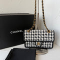 Chanel Classic Flap Bag, Tweed & Lambskin Trim