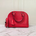 Louis Vuitton Alma BB red epi