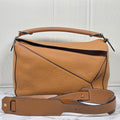 Loewe Puzzle Medium Tan Grain Leather