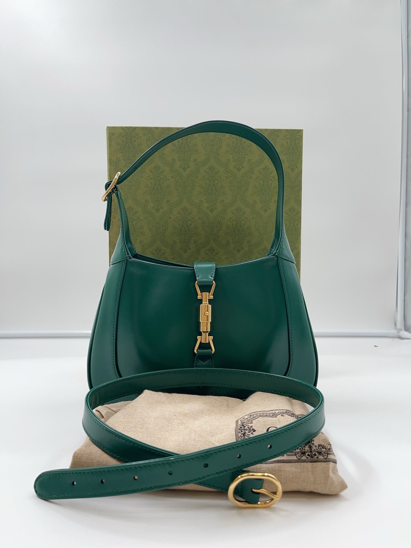 Authentic Gucci Jackie Small Emerald Green