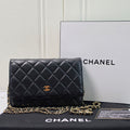 Chanel Wallet On Chain WOC Black Leather Bag