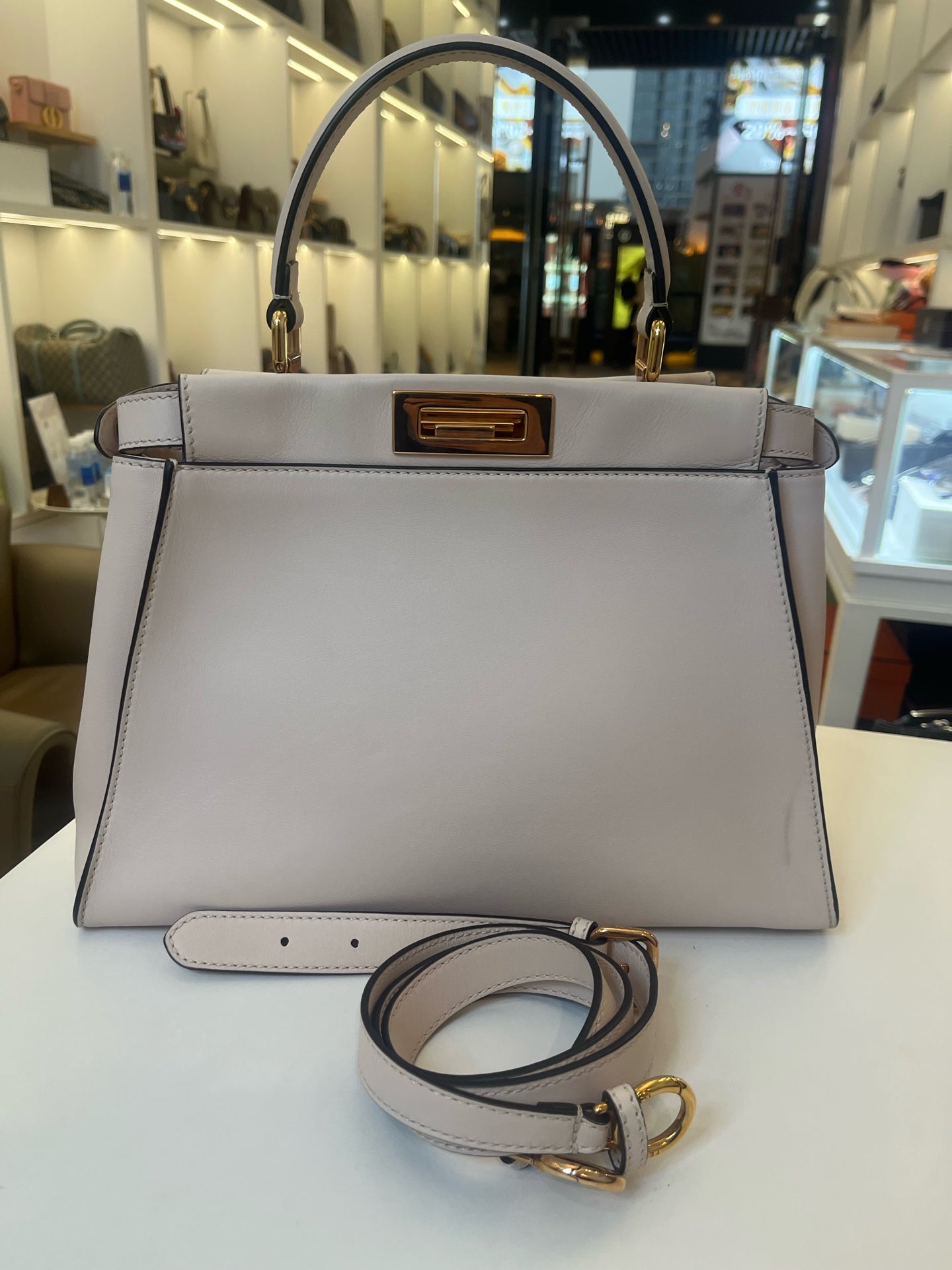Fendi Peekaboo Medium Grey