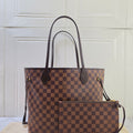 Louis Vuitton Neverfull MM Damier Ebene With Pouch