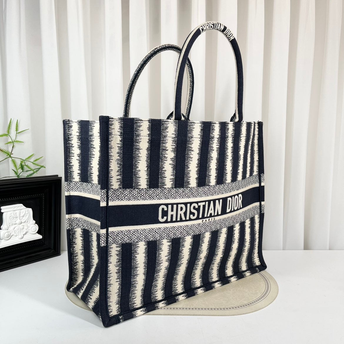 Dior Book Tote Large D-Stripes