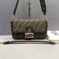 Fendi Medium Baguette FF Jacquard Bag