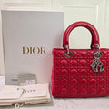 Dior Lady Dior Medium Red