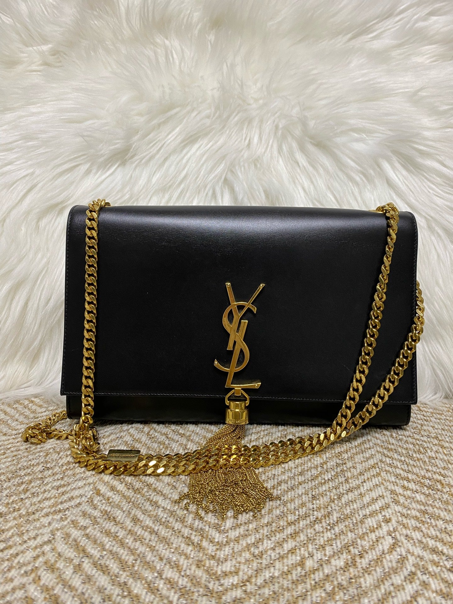 Saint Laurent Kate Tassel Medium Black