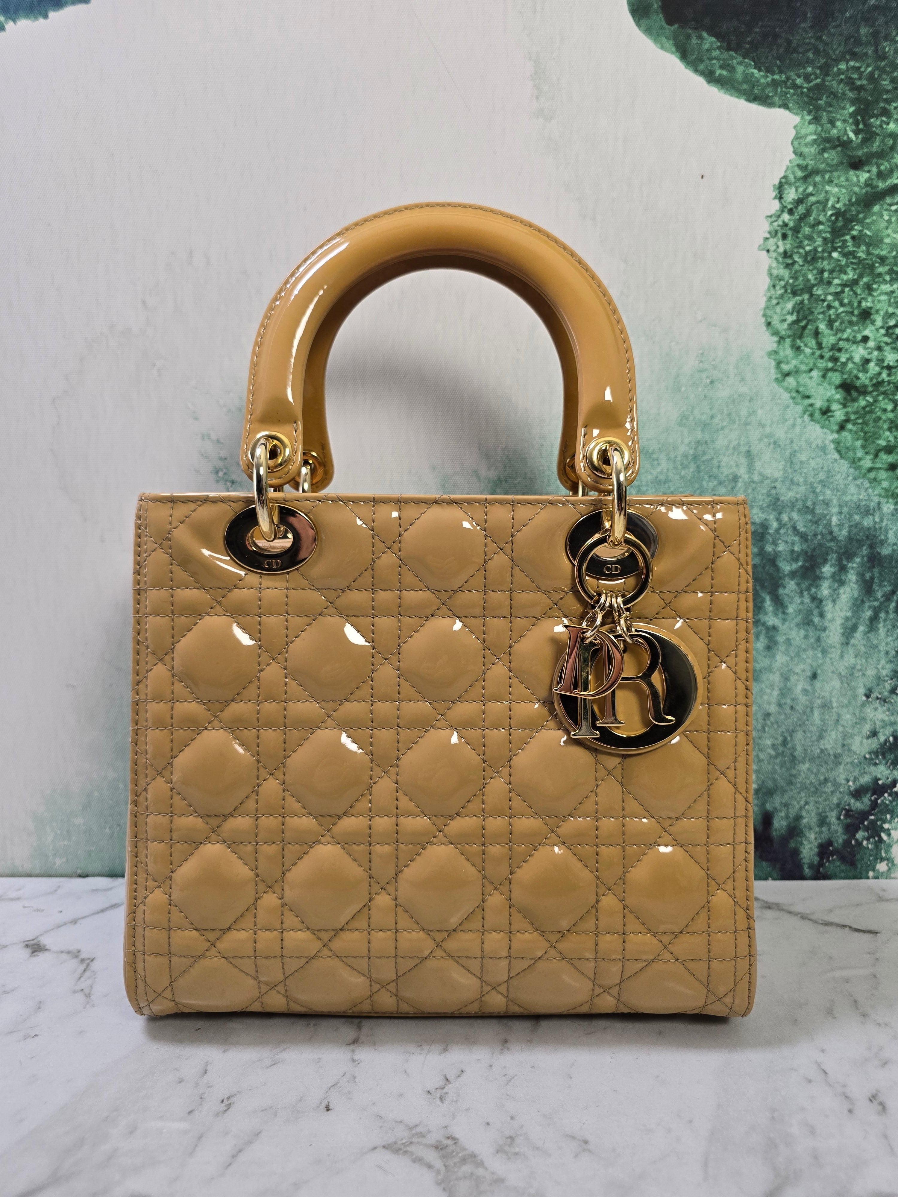 Dior Lady Dior Medium Bag Beige