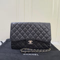 Chanel Classic Flap Jumbo Black Caviar Leather