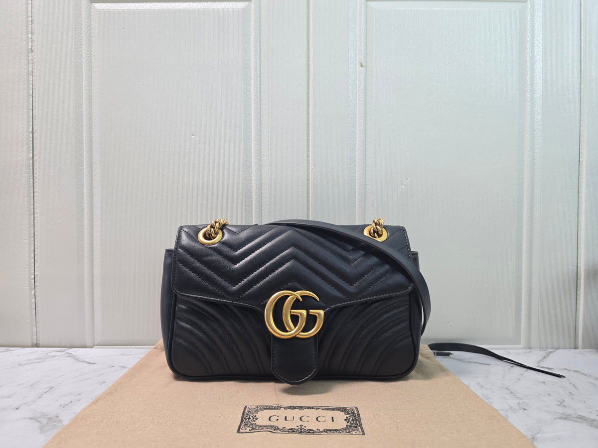 Gucci GG Marmont Flap 26 Black