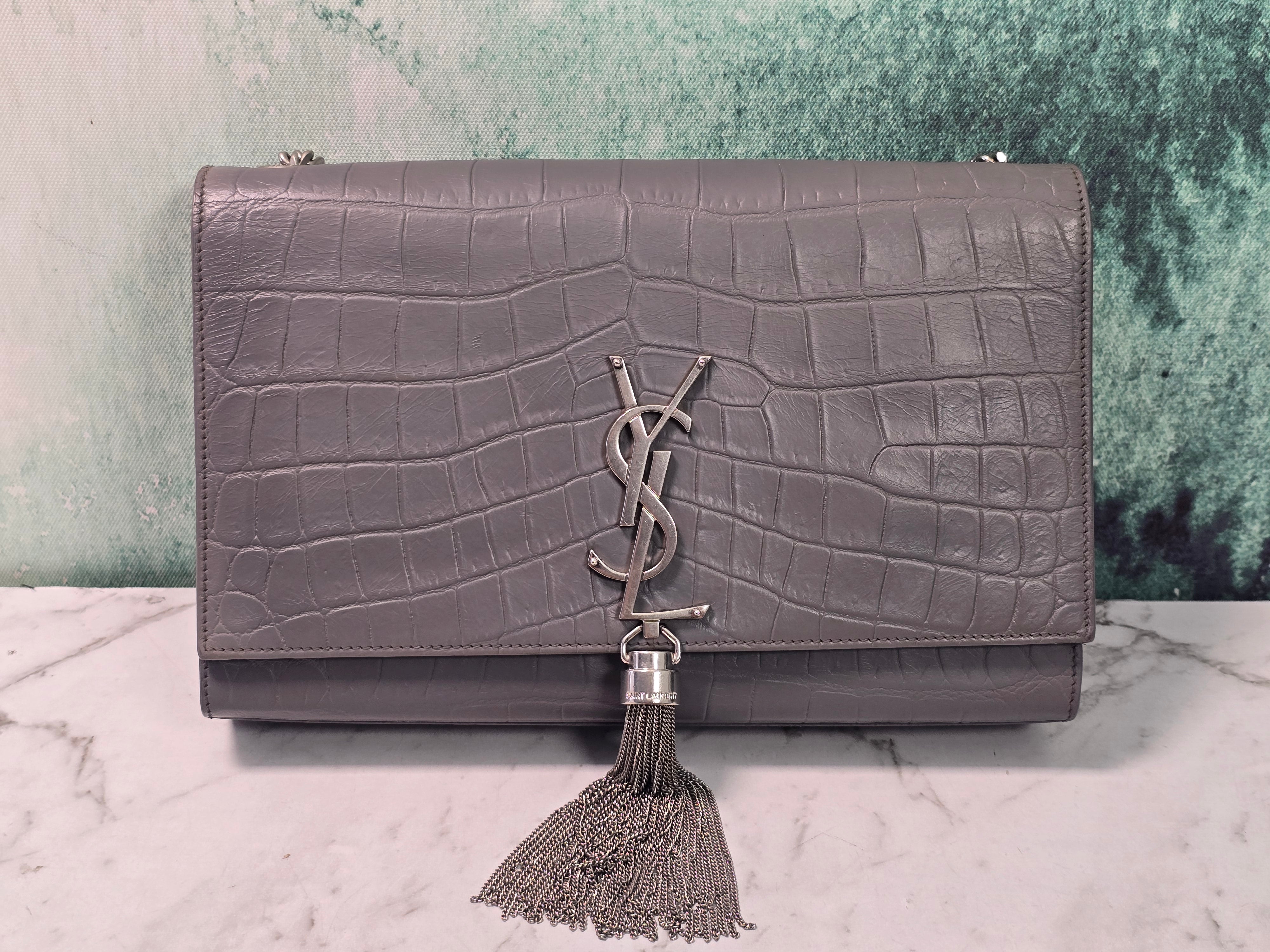 Saint Laurent Kate Pompom Shoulder Bag