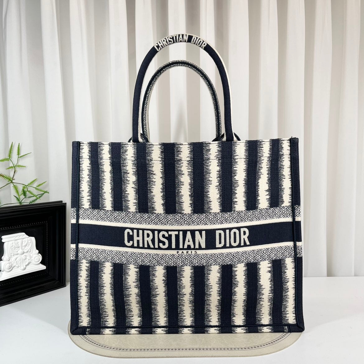 Dior Book Tote Large D-Stripes