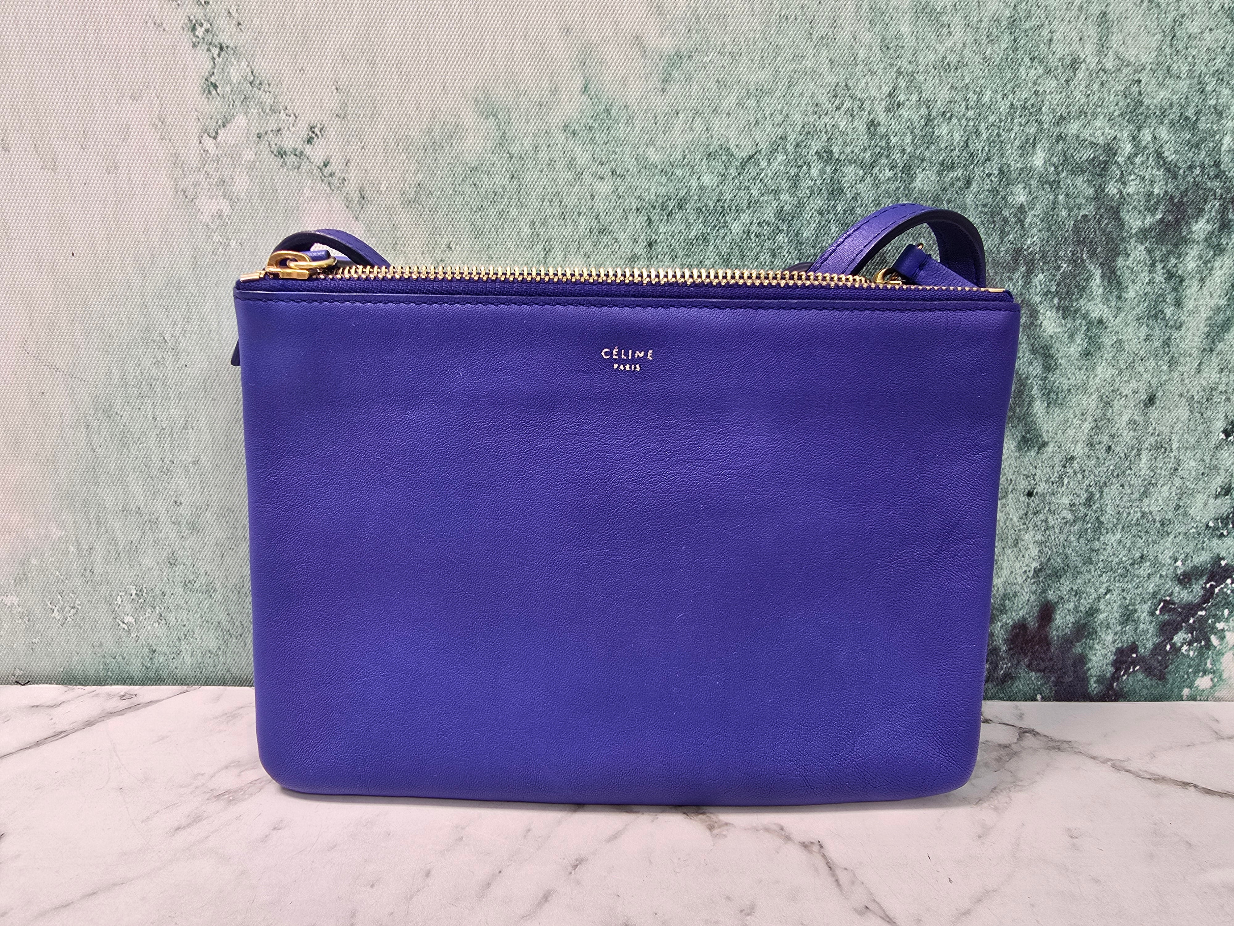 Celine Trio Blue Petite Crossbody Bag