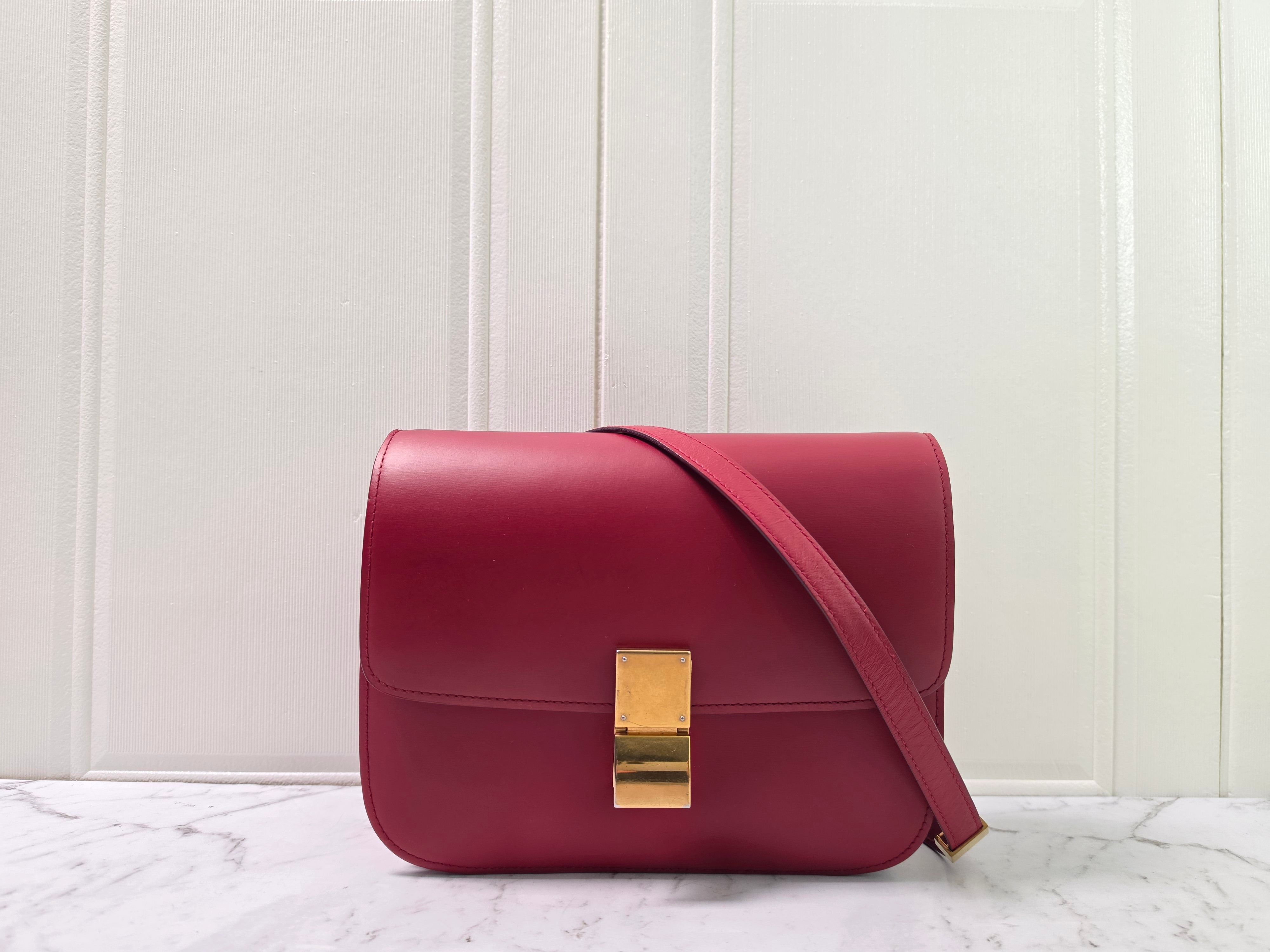 Celine Classic Box Mediu. RED