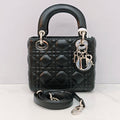 Lady Dior Mini Black Leather