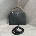 Louis Vuitton Capucines BB Black Taurillon Python Handle Bag