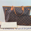 Louis Vuitton Neverfull MM Monogram With Pouch