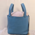 Hermès Picotin 18 Blue Clemence Leather Stamp O Year 2011