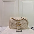 Gucci GG Marmont Flap Medium White