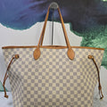 Louis Vuitton Neverfull GM Damier Azur Tote with pouch
