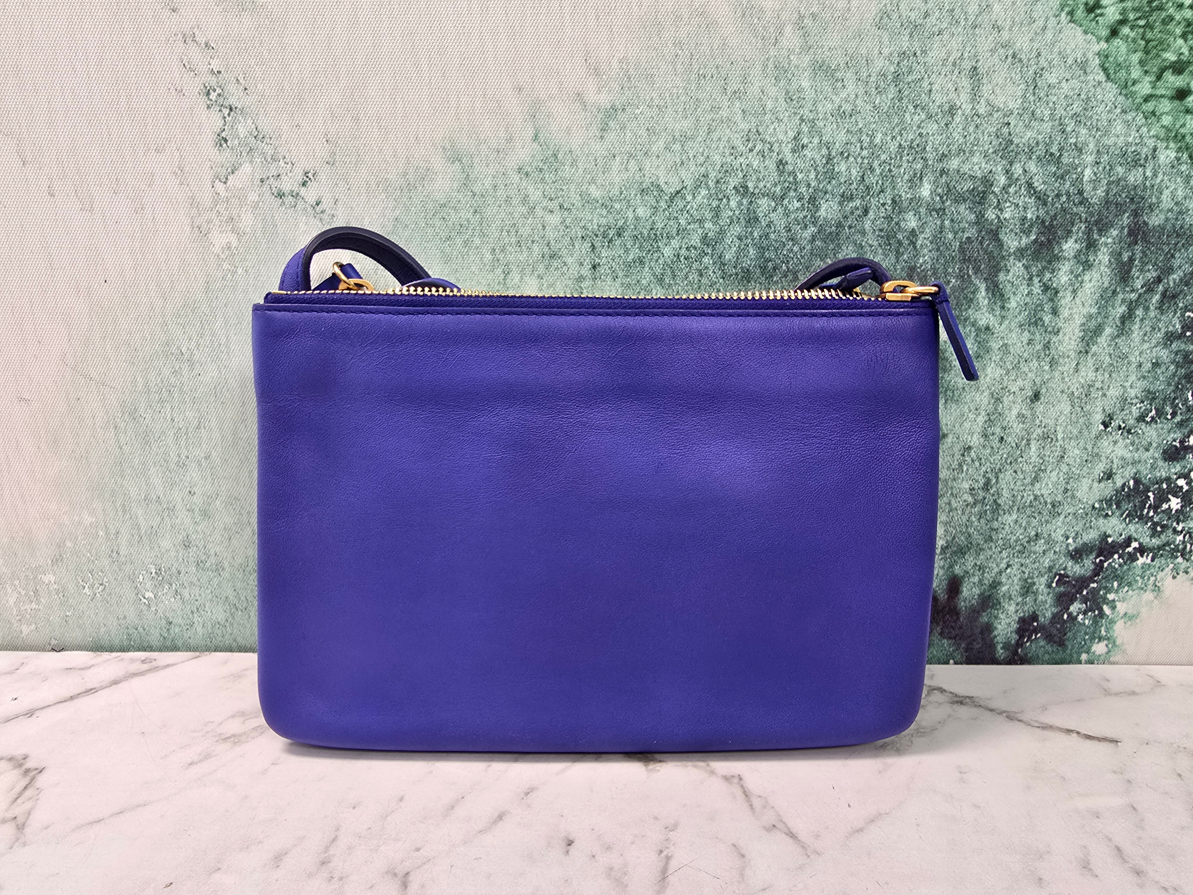 Celine Trio Blue Petite Crossbody Bag