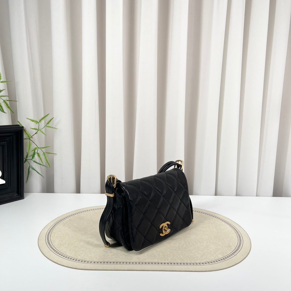 Chanel Mini Black Quilted Leather Bag