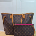 Louis Vuitton Neverfull MM Monogram Canvas Tote with Pouch